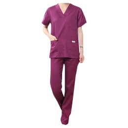 Design short-sleeved men's and women's long-sleeved surgical clothes custom-made operating room dental pet doctor overalls cotton nurse uniform shop SKU031 Design short-sleeved men's and women's long-sleeved surgical clothes custom-made operating room dental pet doctor overalls cotton nurse uniform shop SKU031